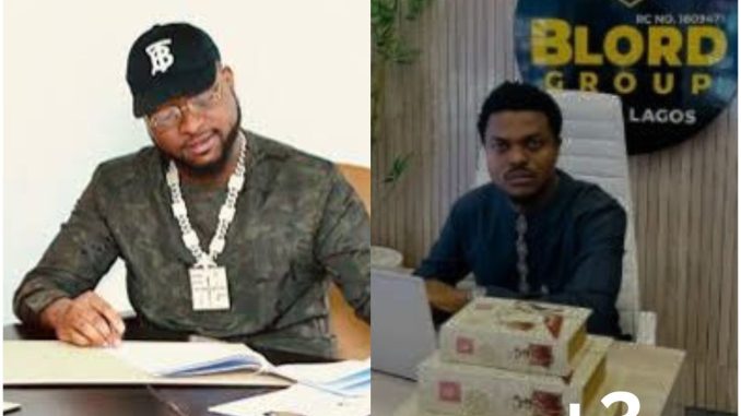 Blord cries out after Davido charged him $5 million for a 1-year endorsement