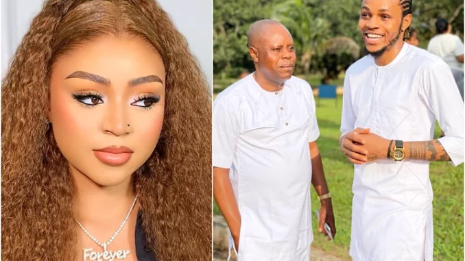 Regina Daniels Brother Shares Pictures Of Their Dad On Father's Day, Reactions Follow