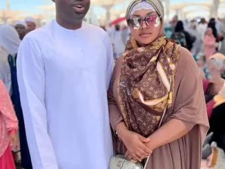 Mercy Aigbe and Husband Join Thousands for Jummah Mubarak Prayers in Medina.