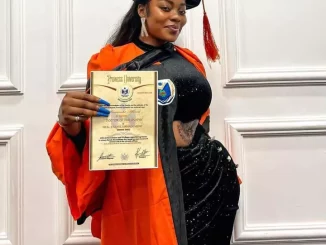 Ashmusy excited as she bags honorary doctorate degree