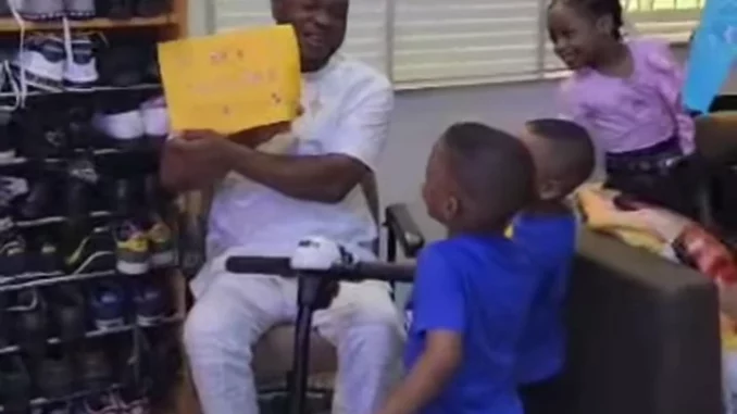 Heartwarming Moments Shared by Yinka Ayefele as He Celebrates Father's Day with His Three Kids