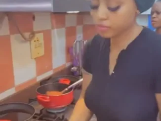 Video of Regina Daniels cooking for her family gets people talking