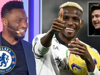 Mikel Obi says he is 'pushing Victor Osimhen to join Chelsea' over PSG and Man Joined together