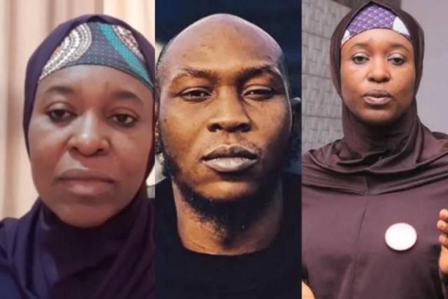 Seun Kuti reacts as Aisha Yesufu reveals what happened between them