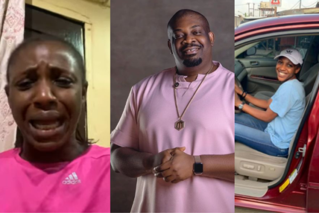 The lady cried tears of joy when Don Jazzy gifted her 5 million naira to buy a car for her children's school trips.