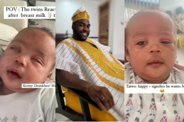 Tjay shares insight into twins' reaction to breastfeeding